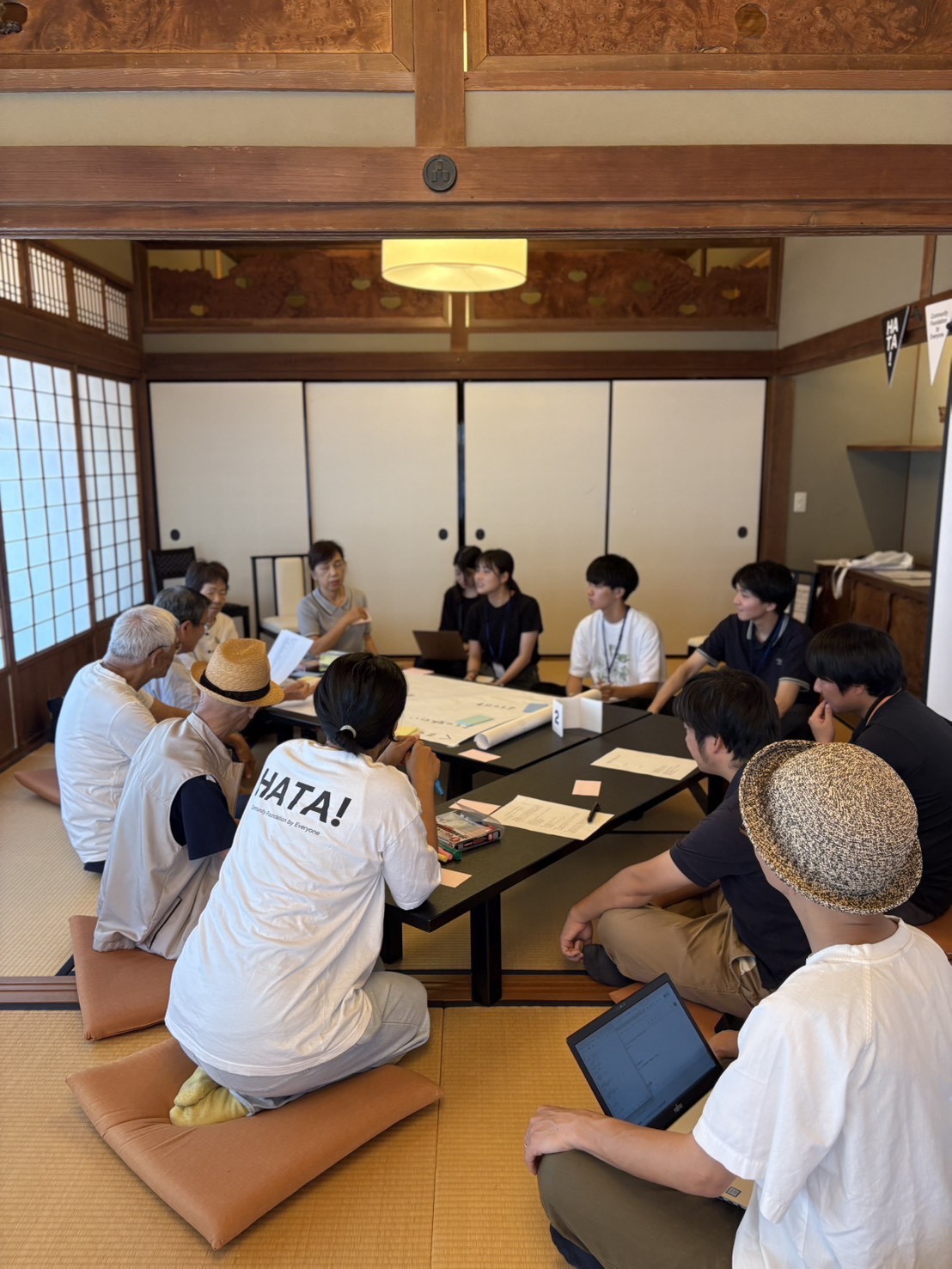 秋、待ちの作戦会議の様子